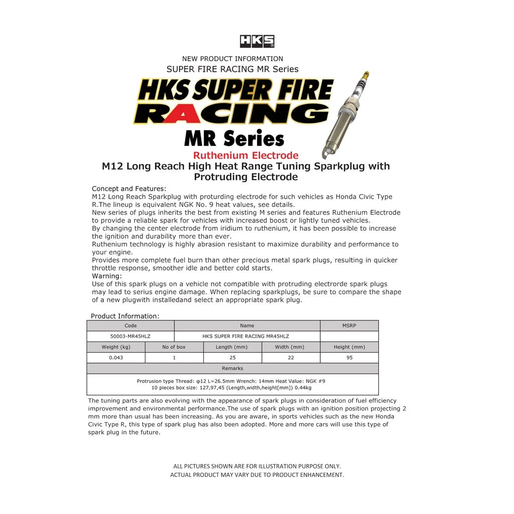 HKS 50003-MR45HLZ Super Fire Racing
